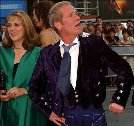 Peter Mullan along with his former wife, Ann Swan at an event 